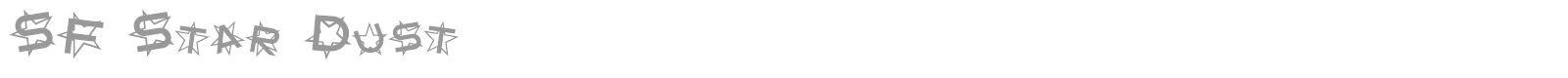 SF Star Dust font preview
